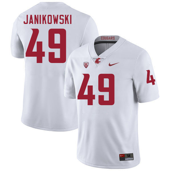 Dean Janikowski WSU Cougars Jersey.Washington State Cougars #49 Dean Janikowski Jersey Youth-White